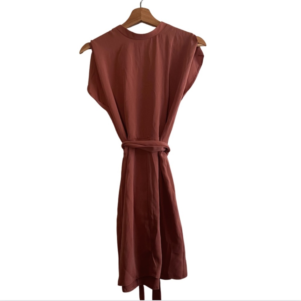 ASOS Design Split Sleeve Mini Dress with Obi Belt